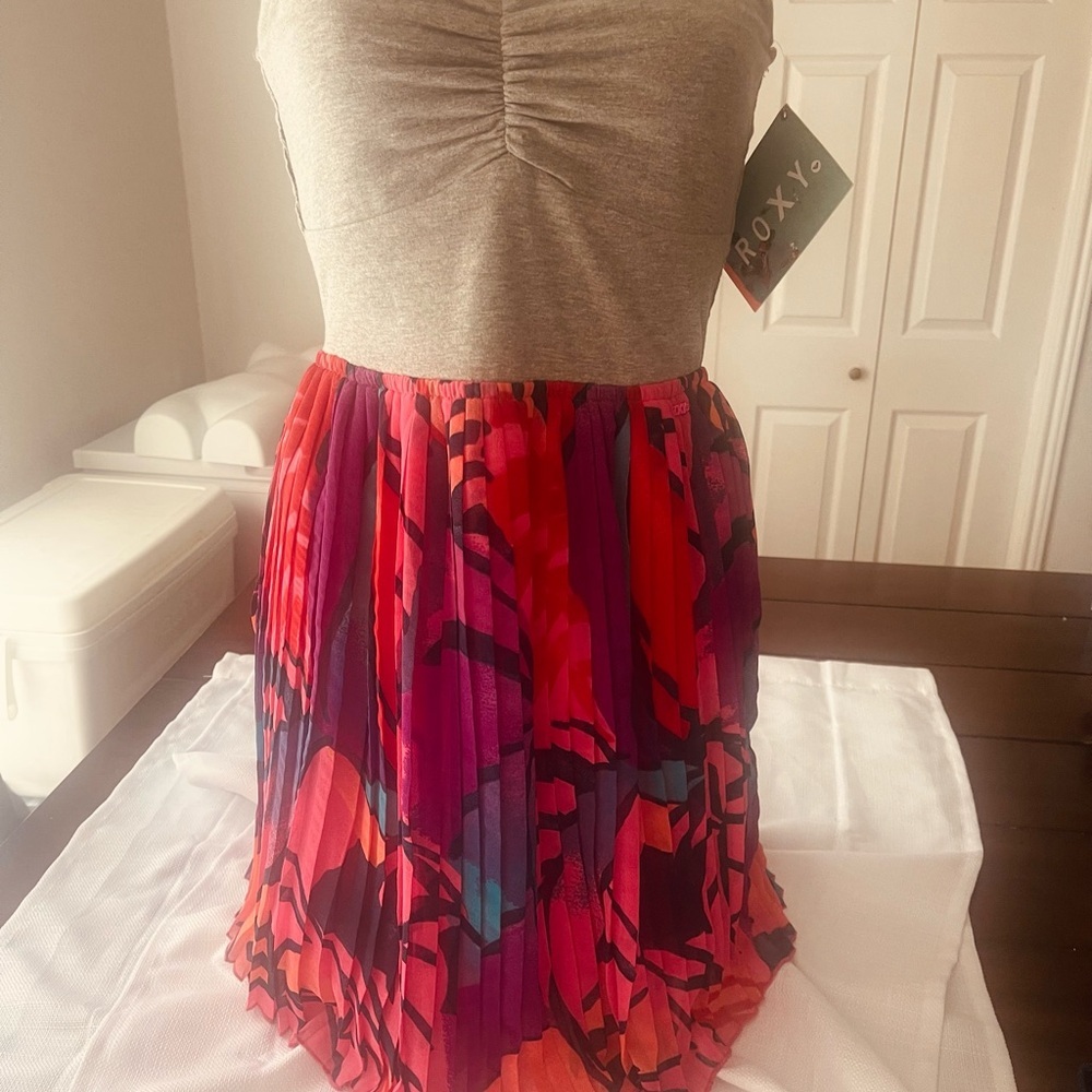 Roxy Women's Multicolor Pleated Skirt